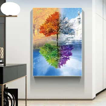 The Four Seasons Switchover Landscape Canvas Painting Cuadros Posters and Prints HD Printed Wall Art Pictures for Living Room
The Four Seasons Switchover Landscape Canvas Painting Cuadros Posters and Prints HD Printed Wall Art Pictures for Living Room