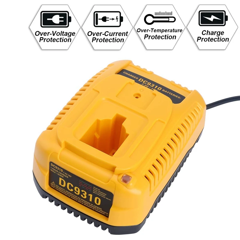 Dc9310 Fast Charger for Dewalt 7.2V-18V Xrp Ni-Cd Ni-Mh Battery Dc9096 Dc9098 Dc9099 Dc9091 Dc9071 De9057 Dw9096 Dw9094 Dw9072,U
Dc9310 Fast Charger for Dewalt 7.2V-18V Xrp Ni-Cd Ni-Mh Battery Dc9096 Dc9098 Dc9099 Dc9091 Dc9071 De9057 Dw9096 Dw9094 Dw9072,U