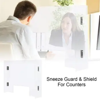 Acrylic Sneeze Guard Shield Clear Reception Side Sale Counter Sprayed Transparent Cough Sneeze Protection Screen Office Supplies
Acrylic Sneeze Guard Shield Clear Reception Side Sale Counter Sprayed Transparent Cough Sneeze Protection Screen Office Supplies