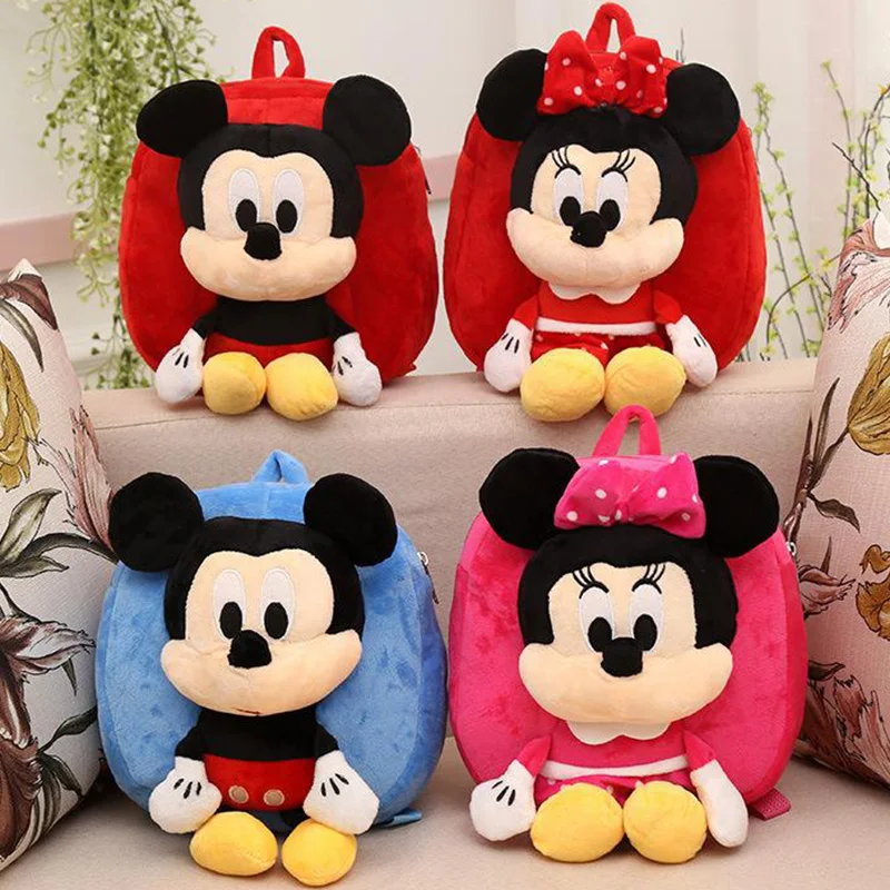 Disney Plush Backpack Mickey Mouse Minnie Spider-man Captain America The Avengers Figures Children's Kindergarten School Bag
Disney Plush Backpack Mickey Mouse Minnie Spider-man Captain America The Avengers Figures Children's Kindergarten School Bag