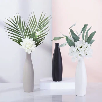 Nordic Brief Ceramic Vase Home Study Hallway Decoration Black White Gray Ceramic Flower Vase
Nordic Brief Ceramic Vase Home Study Hallway Decoration Black White Gray Ceramic Flower Vase