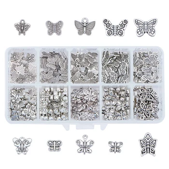 200pcs Tibetan Alloy Spacer Bead Butterfly Charms Retro Mixed DIY 10 Styles Pendant Earrings Accessories Necklace Jewelry Making
200pcs Tibetan Alloy Spacer Bead Butterfly Charms Retro Mixed DIY 10 Styles Pendant Earrings Accessories Necklace Jewelry Making