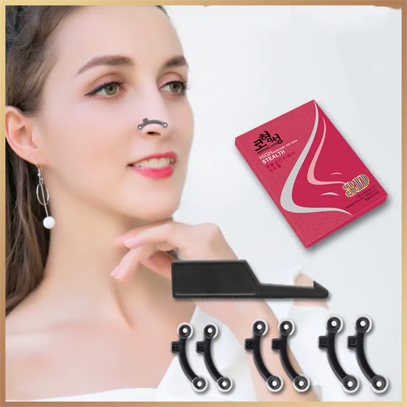 6Pcs/Set 3 Sizes Women Beauty Nose Up Lifting Shaping Clip Clipper Tool Nose Up Shaper Massage Tool Bridge Straightening No Pain
6Pcs/Set 3 Sizes Women Beauty Nose Up Lifting Shaping Clip Clipper Tool Nose Up Shaper Massage Tool Bridge Straightening No Pain