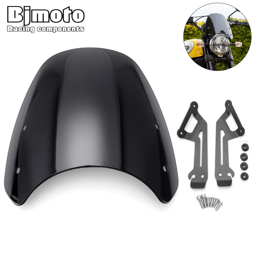 BJMOTO Motorcycle Windscreen For Ducati Scrambler 2015-2019 Windshield Wind Screen Shield with Mounting Holder Bracket
BJMOTO Motorcycle Windscreen For Ducati Scrambler 2015-2019 Windshield Wind Screen Shield with Mounting Holder Bracket