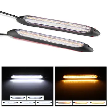2pcs Universal Car LED Daytime Running Light Waterproof Headlight Strip Flow Turn Signal DRL Light
2pcs Universal Car LED Daytime Running Light Waterproof Headlight Strip Flow Turn Signal DRL Light
