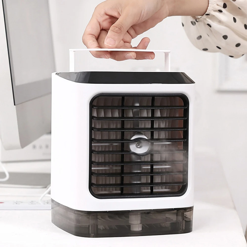 Mini Portable Air Conditioner Humidifier Purifier USB Desktop Air Cooler Fan 480ml Water Tanks With Sleeping Night Led Light
Mini Portable Air Conditioner Humidifier Purifier USB Desktop Air Cooler Fan 480ml Water Tanks With Sleeping Night Led Light