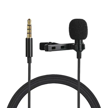 3.5mm Jack Lavalier Omnidirectional Condenser Recording Video Microphone 1.5m Length For DSLR Cameras
3.5mm Jack Lavalier Omnidirectional Condenser Recording Video Microphone 1.5m Length For DSLR Cameras