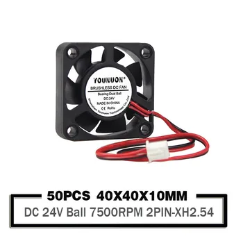 50 Pieces YOUNUON 24V Mini Cooling Computer Fan Small 40mm x 10mm DC Brushless 2PIN Dual Ball Bearing 4010 40mm 40x40x10mm
50 Pieces YOUNUON 24V Mini Cooling Computer Fan Small 40mm x 10mm DC Brushless 2PIN Dual Ball Bearing 4010 40mm 40x40x10mm