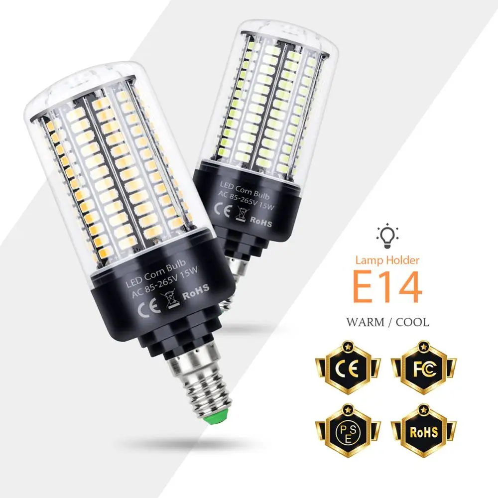 Corn Bulb E27 LED Bulb 220V E14 LED Lamp 110V B22 LED Light 3.5W 5W 7W 9W 12W 15W 20W Candle Light 5736 Energy Saving Lighting
Corn Bulb E27 LED Bulb 220V E14 LED Lamp 110V B22 LED Light 3.5W 5W 7W 9W 12W 15W 20W Candle Light 5736 Energy Saving Lighting