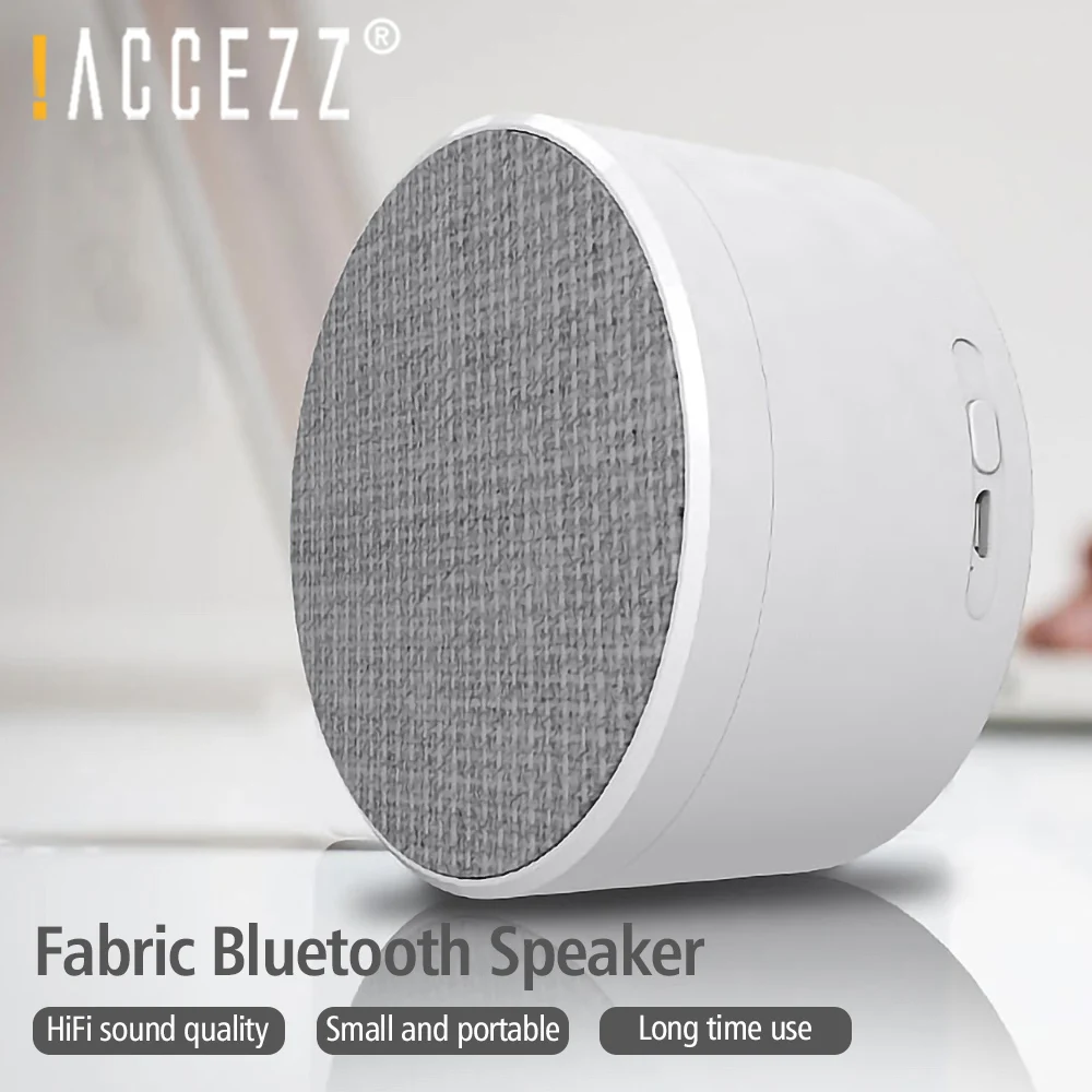 ! ACCEZZ мини bluetooth-динамик беспроводной портативный громкоговоритель ткань Hi-Fi