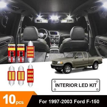 10 x White Error Free Car LED License Plate Interior Reading Ceiling Courtesy Ash Tray Bulb Package Kit For 1997-2003 Ford F-150
10 x White Error Free Car LED License Plate Interior Reading Ceiling Courtesy Ash Tray Bulb Package Kit For 1997-2003 Ford F-150