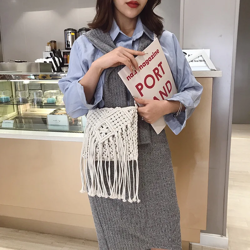 Straw Strings Bag Nation Tassels Flip Cotton Thread Handmade Woven Bag WOMEN'S Bag Beach Bag
Straw Strings Bag Nation Tassels Flip Cotton Thread Handmade Woven Bag WOMEN'S Bag Beach Bag