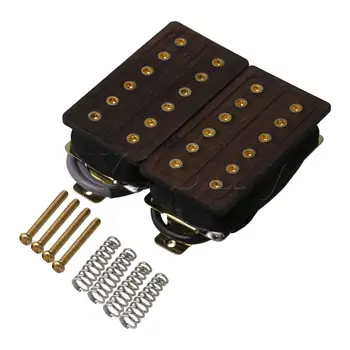 Yibuy Rosewood Copper Guitar Pickup Double Coil Wiith Gold Hexagon Socket Screw 
Yibuy Rosewood Copper Guitar Pickup Double Coil Wiith Gold Hexagon Socket Screw
