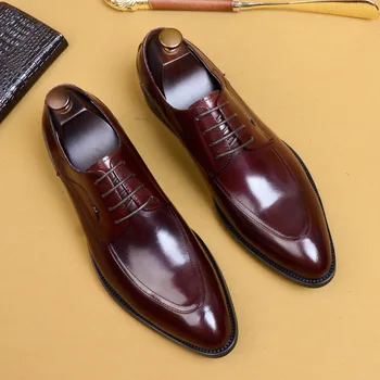 New High-Grade Authentic Shoes British Men's Leather Shoes Business Dress Trendy Shoes Leather Male Wedding Shoes Foreign Trade
New High-Grade Authentic Shoes British Men's Leather Shoes Business Dress Trendy Shoes Leather Male Wedding Shoes Foreign Trade