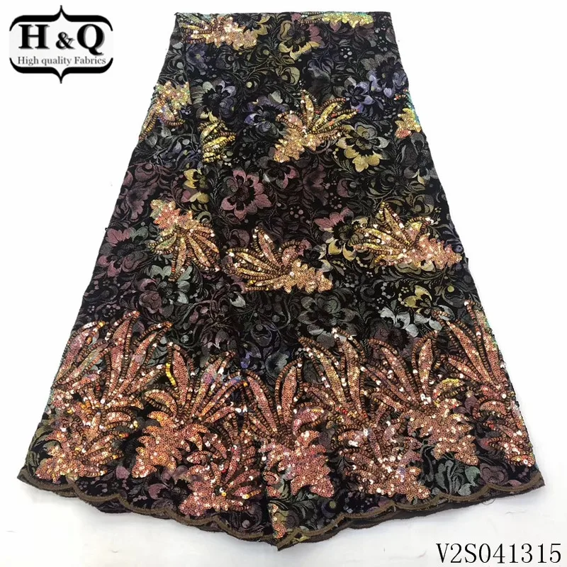 H&Q latest style african mesh lace velvet fabric embroidery with sequins 5 yards/piece nigerian laces fabrics for garment sewing
H&Q latest style african mesh lace velvet fabric embroidery with sequins 5 yards/piece nigerian laces fabrics for garment sewing
