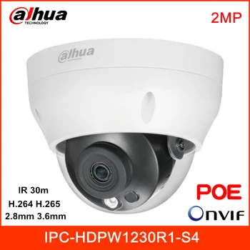 Dahua 2MP IR Fixed-Focal IP Camera IPC-HDPW1230R1-S4 Rotation mode Smart H.264 H.265 IR 30m 12V DC Waterproof Outdoor POE Camera
Dahua 2MP IR Fixed-Focal IP Camera IPC-HDPW1230R1-S4 Rotation mode Smart H.264 H.265 IR 30m 12V DC Waterproof Outdoor POE Camera