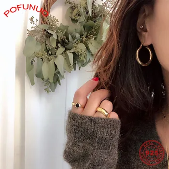 POFUNUO 925 Sterling Silver Gold Color Earrings Korean Luxury Women Smooth Surface Earring Clips Girls Fine Jewelry Cute Earring
POFUNUO 925 Sterling Silver Gold Color Earrings Korean Luxury Women Smooth Surface Earring Clips Girls Fine Jewelry Cute Earring