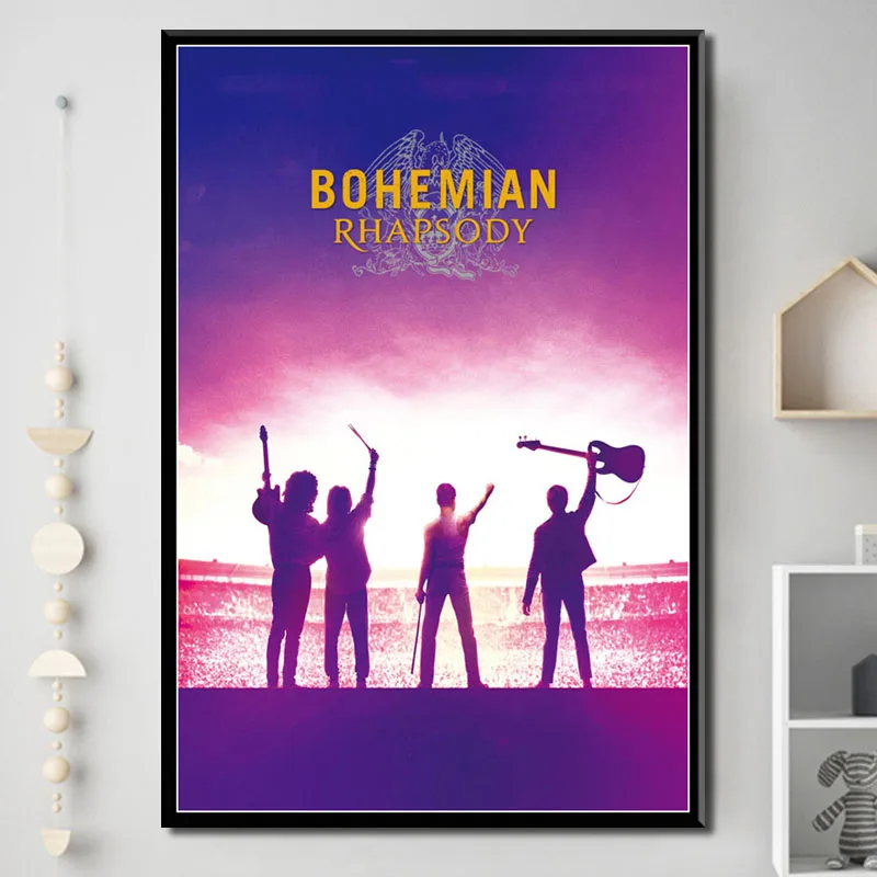 Bohemian Rhapsody музыкальный фильм Фредди Меркури Queen арт Шелковый Холст плакат стены