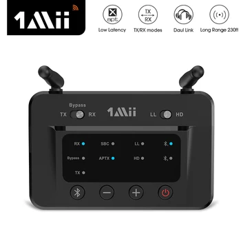 1Mii B03 Bluetooth Receiver Transmitter aptX LL HD Optical/3.5mm/2RCA 3in1 Wireless Bluetooth AUX Audio Adapter for TV Headphone 
1Mii B03 Bluetooth Receiver Transmitter aptX LL HD Optical/3.5mm/2RCA 3in1 Wireless Bluetooth AUX Audio Adapter for TV Headphone