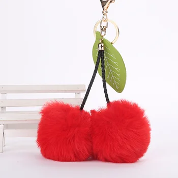 Cute Fruit Cherry Keychains Pendants For Women Purse Bag Double Pompom Balls Leaf Key Chains Fluffy Fake Fur Car Key Ring
Cute Fruit Cherry Keychains Pendants For Women Purse Bag Double Pompom Balls Leaf Key Chains Fluffy Fake Fur Car Key Ring