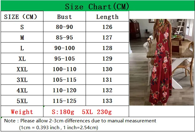 Sexy Maxi Dresses For Women Boho Print V-Neck Floral Sundresses Women Sleeveless Plus Size Dresses For Women 4xl 5xl Summer 2020