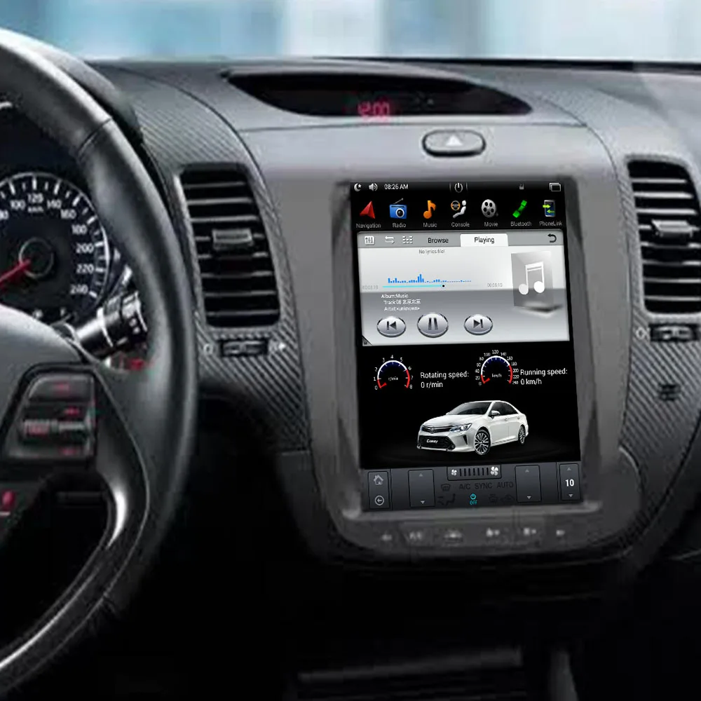 Tesla Style 2 Din Android 9 0 Автомобильный GPS навигатор DVD плеер для KIA CERATO K3 FORTE 2013 2019