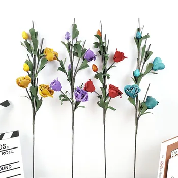 7pcs European Foam Rose Flower Branch Retro PE Artificial Flower Home Wedding Table Flower Festive Atmosphere Layout Fake Flower 
7pcs European Foam Rose Flower Branch Retro PE Artificial Flower Home Wedding Table Flower Festive Atmosphere Layout Fake Flower