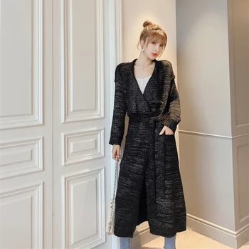 Dunayskiy New 2020 Autumn Winter Women's Sweater V-Neck Elegant Lace Up Split Pockets Oversize Ladies Long Cardigans
Dunayskiy New 2020 Autumn Winter Women's Sweater V-Neck Elegant Lace Up Split Pockets Oversize Ladies Long Cardigans