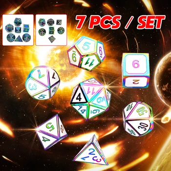 Polyhedral Dice Set Alloy Multi Sided Dice Role Playing Game Accessory For Dungeons Dragons Board Game Entertainment 7Pcs/Set
Polyhedral Dice Set Alloy Multi Sided Dice Role Playing Game Accessory For Dungeons Dragons Board Game Entertainment 7Pcs/Set