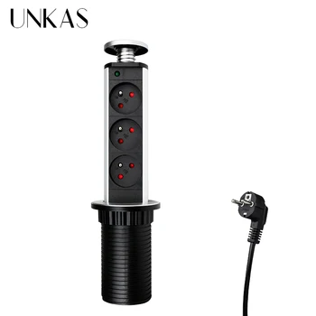 UNKAS 16A PULL POP UP 3 Power Socket Port Kitchen Table Desktop Sockets Retractable Countertops French Plug
UNKAS 16A PULL POP UP 3 Power Socket Port Kitchen Table Desktop Sockets Retractable Countertops French Plug