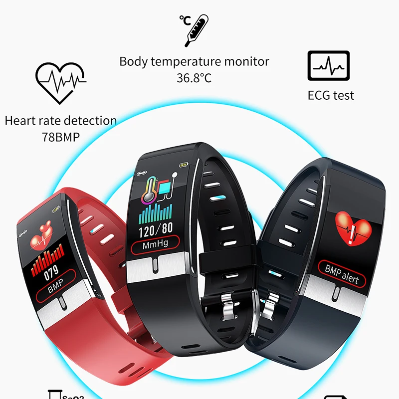 Newest E66 Smart Bracelet Body Temperature Monitor Heart Rate Blood Pressure Health IP68 Waterproof Smart Watch Bluetooth Watch
Newest E66 Smart Bracelet Body Temperature Monitor Heart Rate Blood Pressure Health IP68 Waterproof Smart Watch Bluetooth Watch