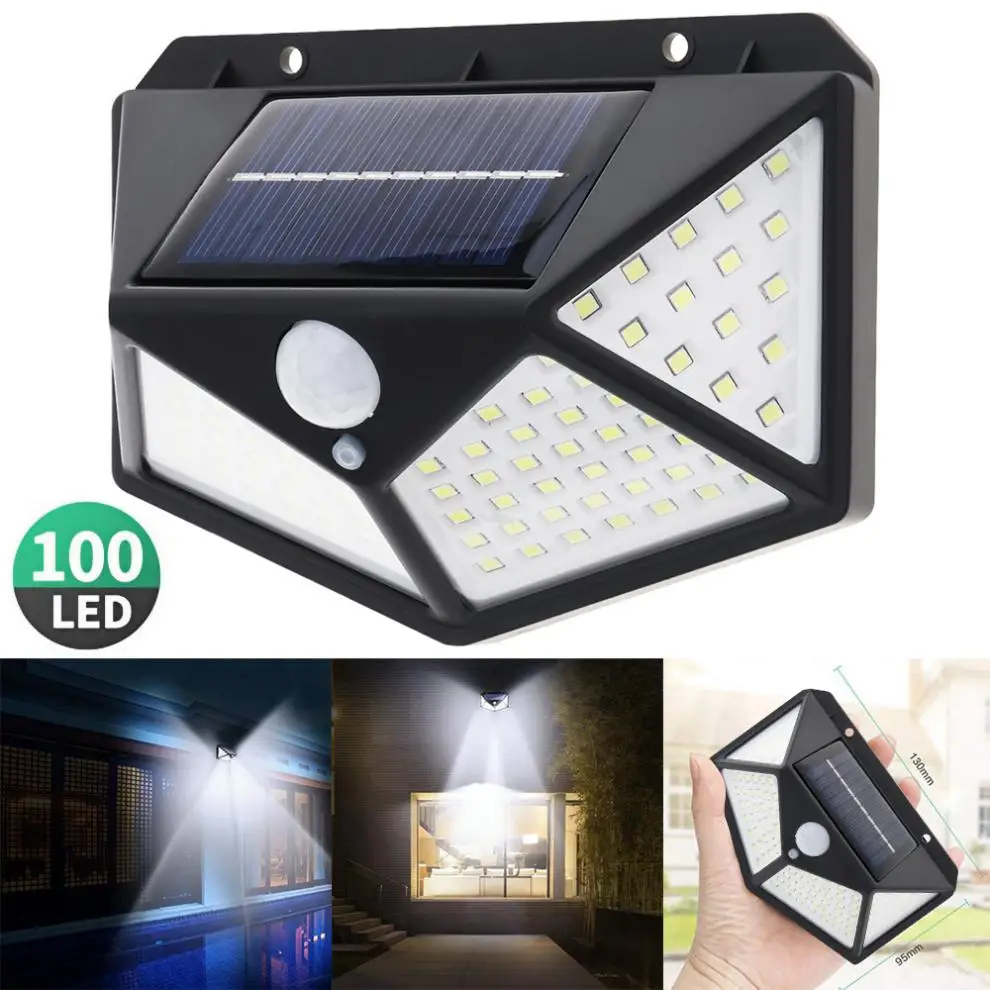 Solar Lamps 100 LED Solar Power Light 3 Modes 270 Degree Angle Motion Sensor Wall Lamp Outdoor Waterproof for Yard Garden Home
Solar Lamps 100 LED Solar Power Light 3 Modes 270 Degree Angle Motion Sensor Wall Lamp Outdoor Waterproof for Yard Garden Home