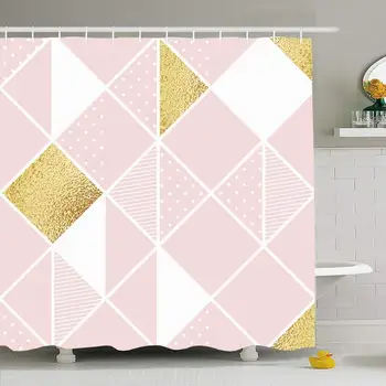 Shower Curtain Set with Hooks 72x78 Shimmering Pattern Pink Shape White Rhombus Chic Geometric Abstract Seamless Rose Textures
Shower Curtain Set with Hooks 72x78 Shimmering Pattern Pink Shape White Rhombus Chic Geometric Abstract Seamless Rose Textures