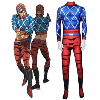 Anime JoJo's Bizarre Adventure GUIDO MISTA Master Fullbody Zentai Suit cosplay Costumes Kids Adult men women Jumpsuit Rompers 
Anime JoJo's Bizarre Adventure GUIDO MISTA Master Fullbody Zentai Suit cosplay Costumes Kids Adult men women Jumpsuit Rompers