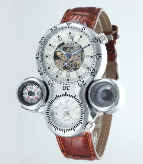 Factory Price Goer Gao'er Retro Hollow out Fully Automatic Machinery Belt Watch Men Business Watch Hot Selling