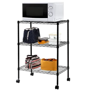 3-Layer Plastic Coated Iron Shelf Simple Versatile With Plastic Coating Strong Reliable Storage Furniture
3-Layer Plastic Coated Iron Shelf Simple Versatile With Plastic Coating Strong Reliable Storage Furniture