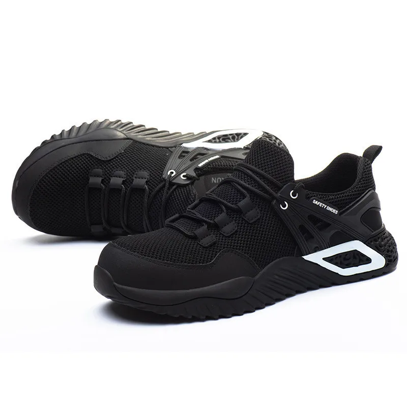 Men's Protective Shoes, Breathable Safety Shoes, Lightweight, Drop-Proof, Work, Puncture-Proof Safety Boots, Men's Casual Shoes image 9
