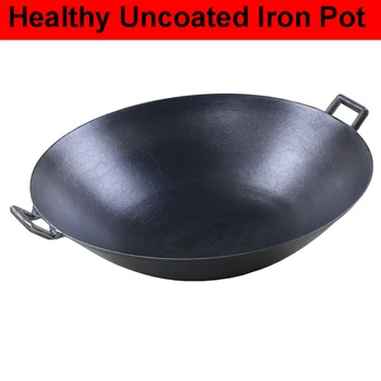 Iron Handle Kitchen Cooking Pot 18-40CM Iron Skillet Cooker Universal Wok Restaurant Home Chef Stir Fry Special Wok Pan
Iron Handle Kitchen Cooking Pot 18-40CM Iron Skillet Cooker Universal Wok Restaurant Home Chef Stir Fry Special Wok Pan