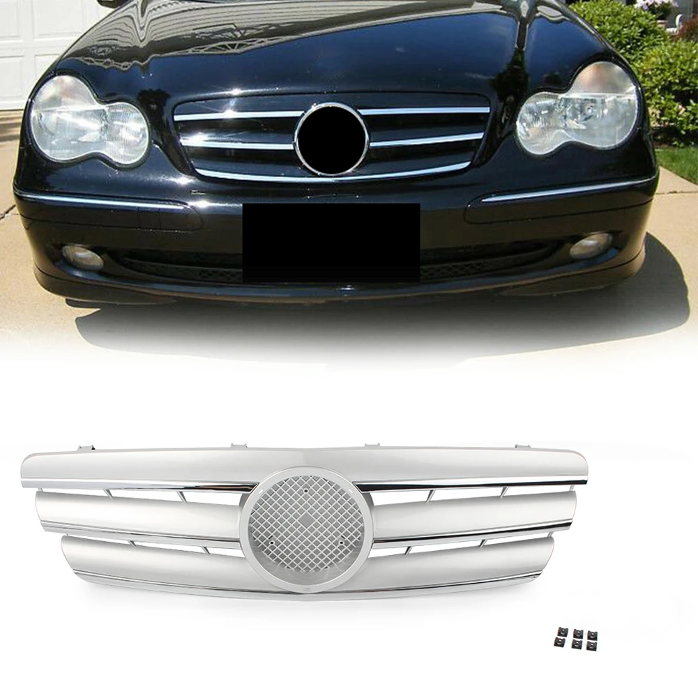 Car Front Grille Silver ABS Racing Grill For Mercedes Benz C-Class W203 C280 C320 C240 C200 2000 2001 2002 2003 2004 2005 2006
Car Front Grille Silver ABS Racing Grill For Mercedes Benz C-Class W203 C280 C320 C240 C200 2000 2001 2002 2003 2004 2005 2006