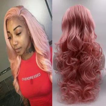Bombshell Pink 13*3 Synthetic Lace Front Long Wavy Wig Non-Glue Heat-Resistant Fiber Wig Suitable for Fashion Women's Wigs
Bombshell Pink 13*3 Synthetic Lace Front Long Wavy Wig Non-Glue Heat-Resistant Fiber Wig Suitable for Fashion Women's Wigs