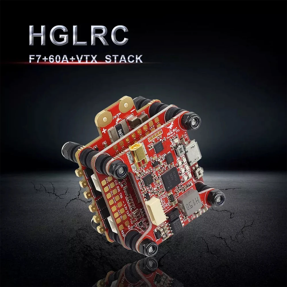 HGLRC FD F7 Dual Gyro 60A 3-6S BL32 4in1 VTX 400MW STACK Flight Control&DinoShot 60A Blheli_32 3-6S 4IN1 ESC&FD VTX - SMA
HGLRC FD F7 Dual Gyro 60A 3-6S BL32 4in1 VTX 400MW STACK Flight Control&DinoShot 60A Blheli_32 3-6S 4IN1 ESC&FD VTX - SMA