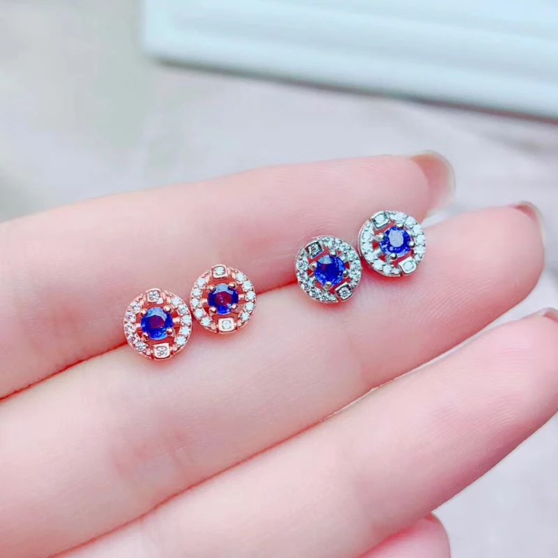 BOEYCJR 2 colors sapphire S925 Sterling Silver Creative Fine Jewelry Party Jewelry Elegant Stud Earrings For Women Gift
BOEYCJR 2 colors sapphire S925 Sterling Silver Creative Fine Jewelry Party Jewelry Elegant Stud Earrings For Women Gift