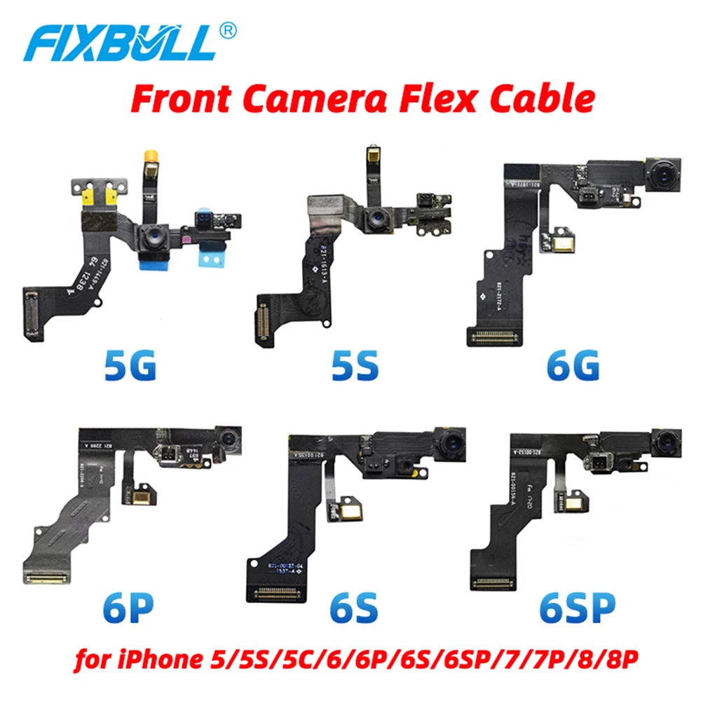 FIXBULL Original Small Front Camera For iPhone 5S 5C 6 6Plus Proximity Sensor Face Front Camera Flex Cable with earpiece speaker
FIXBULL Original Small Front Camera For iPhone 5S 5C 6 6Plus Proximity Sensor Face Front Camera Flex Cable with earpiece speaker
