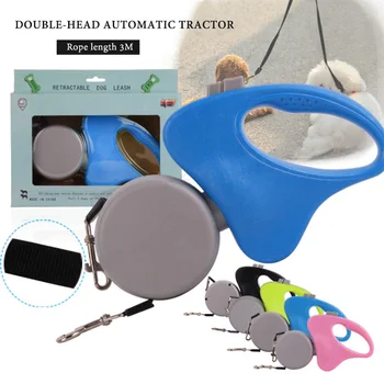 3M Dual Headed Pet Leashes Automatic Retractable Dogs Traction Rope Creative Nylon Double Dog Walking Leash Chain Pets Supplies
3M Dual Headed Pet Leashes Automatic Retractable Dogs Traction Rope Creative Nylon Double Dog Walking Leash Chain Pets Supplies