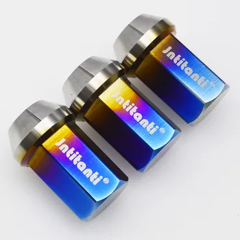 burnt blue color 60 degree cone seat closed end Gr.5 titanium alloy lug nut M12*1.5*35mm+4pcs anti-theft lug nut +1pc key
burnt blue color 60 degree cone seat closed end Gr.5 titanium alloy lug nut M12*1.5*35mm+4pcs anti-theft lug nut +1pc key