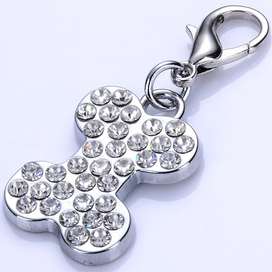 Pet Collar Pendants Dog Jewelry Pet Tags Rhinestone Bone Shaped Charm Cat Dog Accessories Lobster Clasp Dog Grooming
Pet Collar Pendants Dog Jewelry Pet Tags Rhinestone Bone Shaped Charm Cat Dog Accessories Lobster Clasp Dog Grooming
