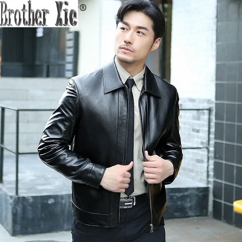 Men's Leather Jacket Real Sheepskin Coat Spring Autumn Genuine Leather Jacket Men Plus Size Blouson Cuir Homme 14BAQ00006671
Men's Leather Jacket Real Sheepskin Coat Spring Autumn Genuine Leather Jacket Men Plus Size Blouson Cuir Homme 14BAQ00006671