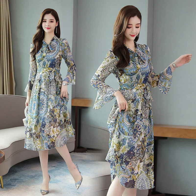 S-3XL Vintage Print Chiffon Boho Maxi Sundress Beach Vacation Midi Dresses 2020 Spring Elegant Women Bodycon Party Vestidos
S-3XL Vintage Print Chiffon Boho Maxi Sundress Beach Vacation Midi Dresses 2020 Spring Elegant Women Bodycon Party Vestidos