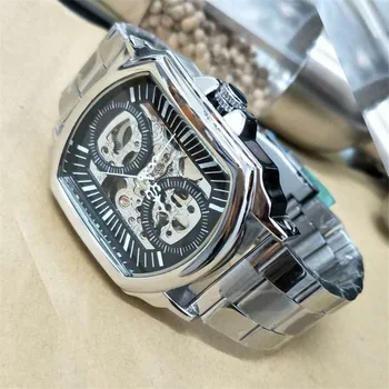Top Brand Winner Automatic Mechanical Men Watch Stainless Steel Band Hollowed Out Business Leisure Wrist Watch
Top Brand Winner Automatic Mechanical Men Watch Stainless Steel Band Hollowed Out Business Leisure Wrist Watch