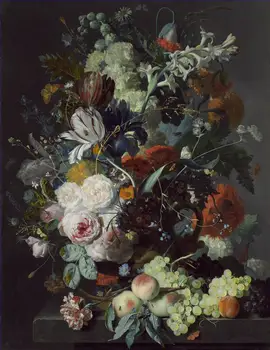 10 Hand Painted Art Paintings by College Teachers - Still Life with Flowers and Fruit 2 Jan van Huysum - Oil Painting on Canvas
10 Hand Painted Art Paintings by College Teachers - Still Life with Flowers and Fruit 2 Jan van Huysum - Oil Painting on Canvas